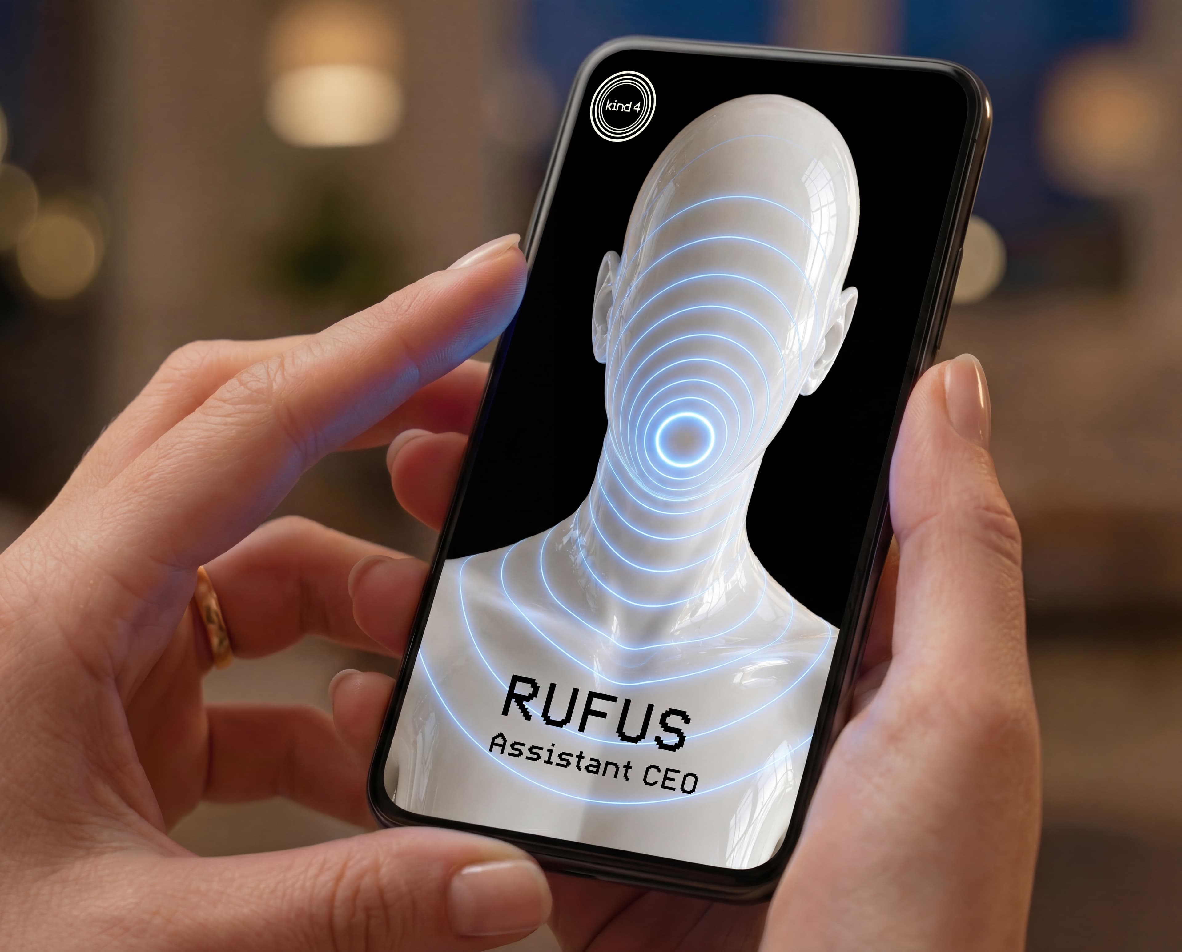Kind 4 agent card — phone